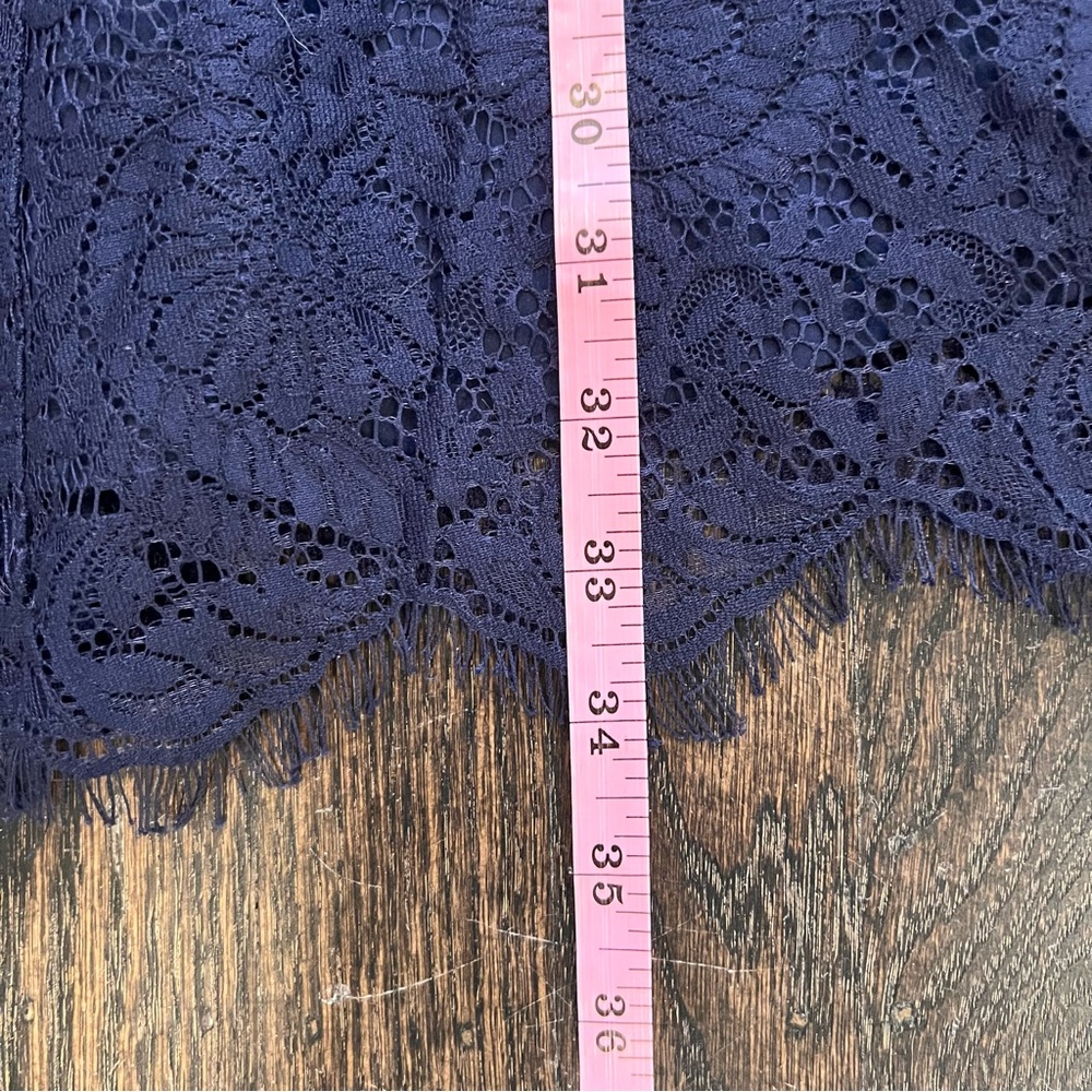 Madewell Navy Dress with Lace Detail - Picture 7 of 10